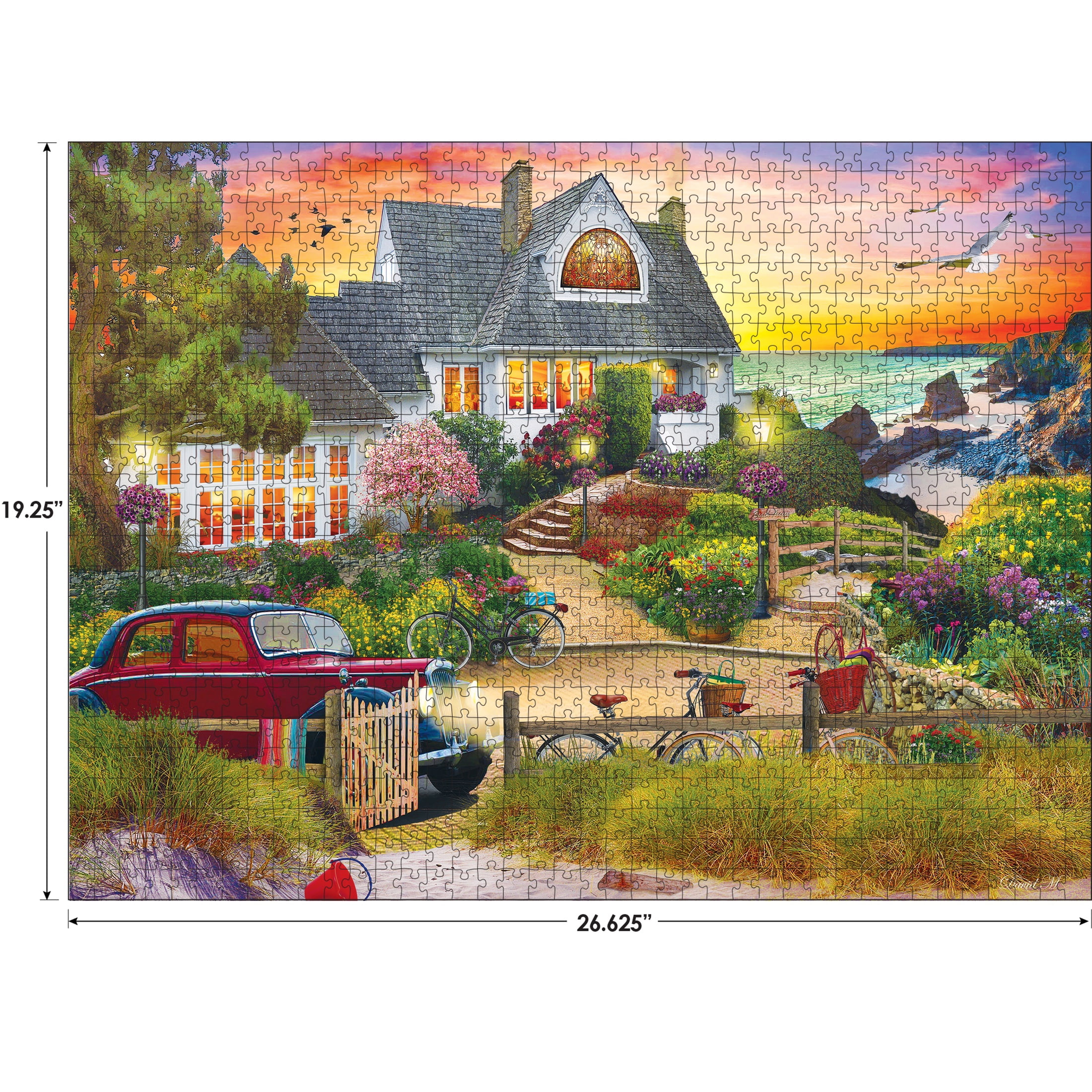 RoseArt My Happy Place 1000PC - Seaside Hill