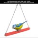 thumbnail image 4 of 2pcs Parrots Hanging Swing Natural Non‑Toxic Chewing Bite Matte Coating Pet Toys, 4 of 4