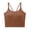 Coffee, variant on Ashirexll Tank Tops for Women, U Shape Back Camisole Built in Bra Pads Summer Short Underwear Tops