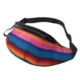 thumbnail image 7 of Colorful Mexican Blanket Stripes Fanny Pack Casual Hands-Free Wallets Waist Pack Phone Bag Carrying All Phones, 7 of 7