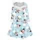 thumbnail image 1 of Vestidos de Navidad Para Mujer Vestido Retro de Manga Larga Con Estampado de Moda Y Cuello Fuera Del Hombro Odeerbi ODB199217, 1 of 5
