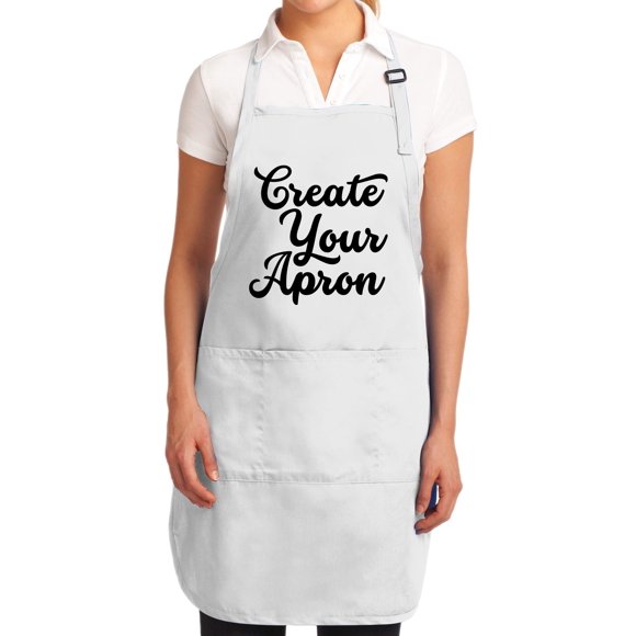 TEEAMORE Custom Aprons for Women Men Add Your Text Personalized Chef Kitchen Apron