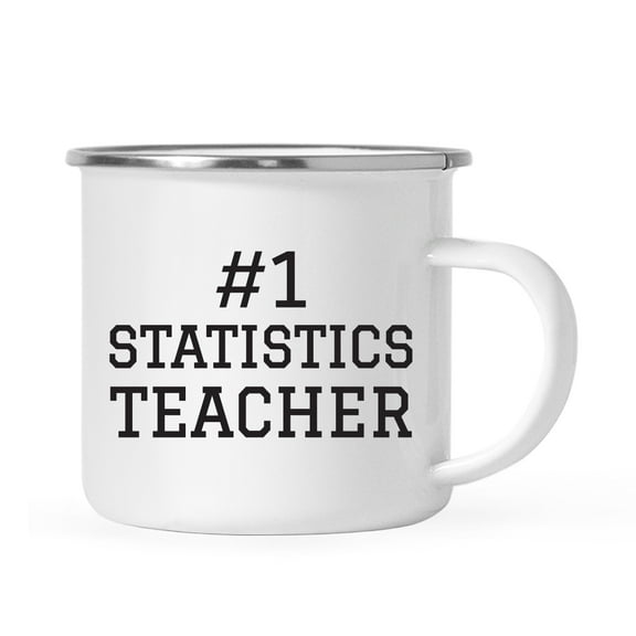 Koyal Wholesale Stainless Steel Campfire Coffee Mug, #1 Statistics Teacher, 1-Pack
