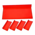 thumbnail image 4 of WEUVEB Red Rectangular Plastic Shoe Shelf 10.2x4.3x2.0in Transparent Design For Shoes Wall Display General Users 5Pcs, 4 of 8