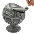 thumbnail image 2 of Retro Creativity Windproof Ashtray With Lid For Cigarette Metal Portable Cigar Ashtray Odor Eliminator Outdoor Indoor, 2 of 4