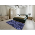thumbnail image 4 of Ahgly Company Indoor Square Patterned Slate Blue Area Rugs, 4' Square, 4 of 6