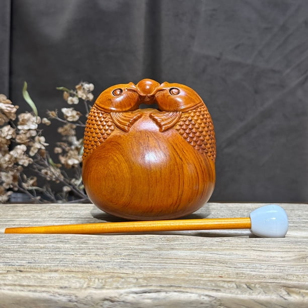 Three Treasures Buddhist Supplies, including wooden fish sticks, ethereal drumsticks, drum mallets, wooden mallets, and gong mallets—percussion instruments.