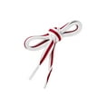thumbnail image 2 of INSPIRE CHIC Women's Contrast Color Stripe Canvas Flat Shoelace 140cm/55.12' White-Red-White, 2 of 6