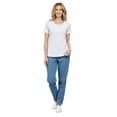 thumbnail image 5 of Turtle Bay New York Women's Short Sleeve Cotton Knit T-shirt in pintuck style, 5 of 7