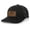 Black/Black, variant on Flying Duck Engraved Leather Patch Mens Trucker Hat Baseball Cap, Bottomland Camo/Charcoal
