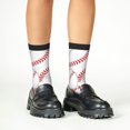 thumbnail image 4 of Honeii Baseballs Print Children's Colorful Socks,Unisex Kids and Toddlers' Cushioned Sock,Kids Athletic Crew Socks,for Everyday Wear and Sports, 4 of 5