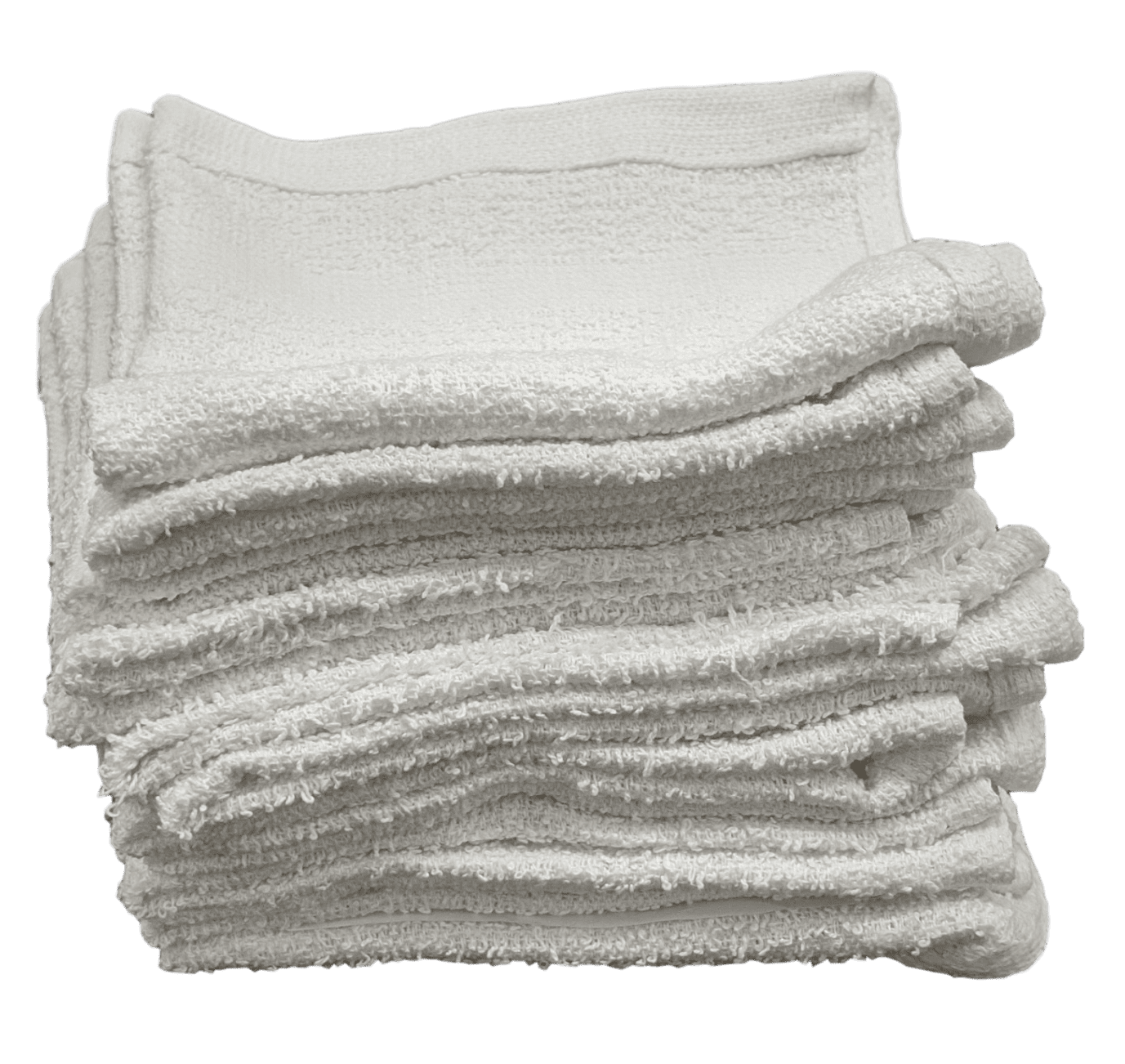 600 New White Soft Cotton Wash cloths 12x12 50 Dozen Bulk Case 1 Lb Quality 