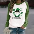 thumbnail image 2 of YABCSAZ St Patrick's Day Sweatshirts for Women Irish Tops Long Sleeve Sequin Shamrock Clover Printed Irish Pullover Casual Loose Oversize Charms Shirts Blouse Paddy's Day Great Parade Shirts, 2 of 7