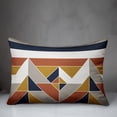 thumbnail image 3 of Creative Products Multicolored Colorblock Mountains 14x20 Spun Poly Pillow, 3 of 3