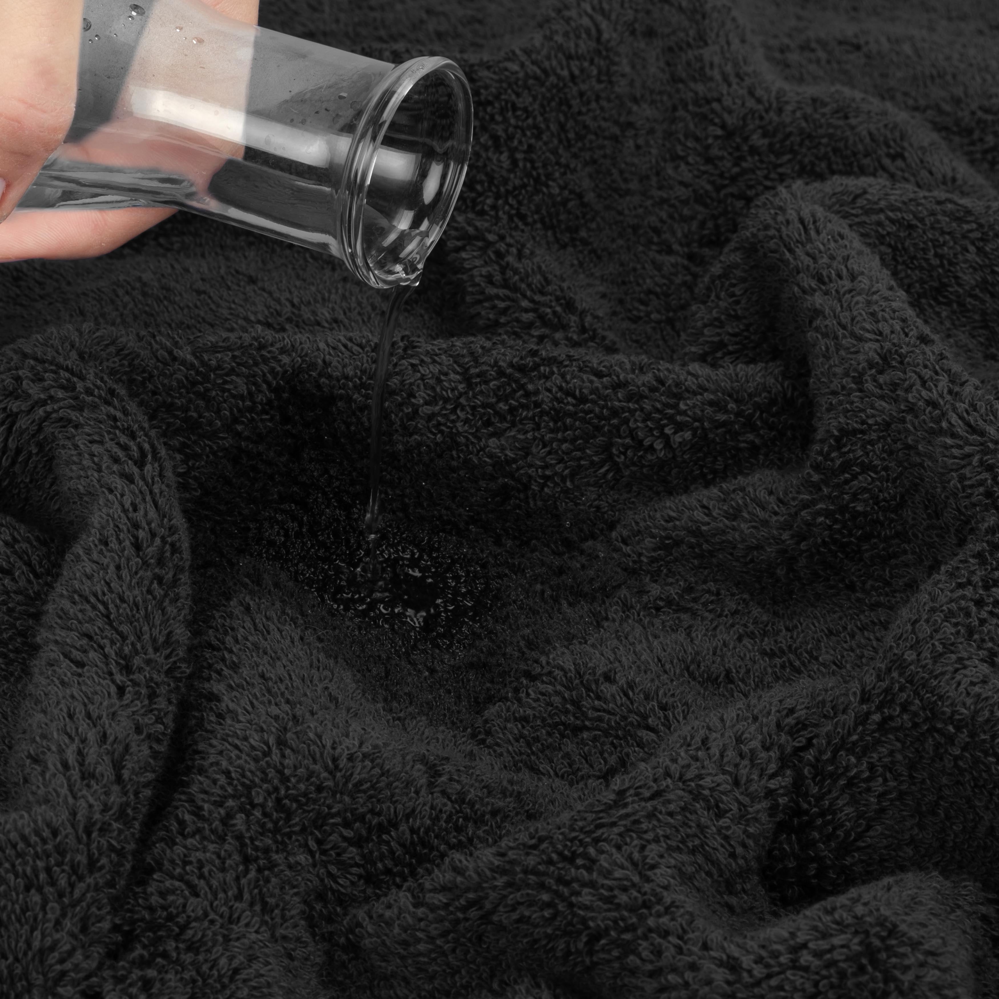 Cotton Paradise 100% Cotton 40 by 80 inches Bath Sheet, Soft Absorbent Quick Dry Towels for Bathroom, Black