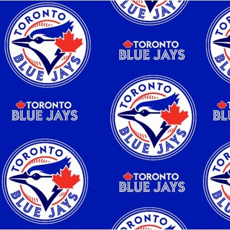 Fleece Toronto Blue Jays MLB Baseball Sports Team Canada Fleece Fabric Print By the Yard (s6677bf)