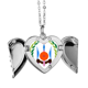 thumbnail image 1 of Djibouti emblema nacional país símbolo Alas de ángel collar colgante regalo de moda Unbranded M, 1 of 3
