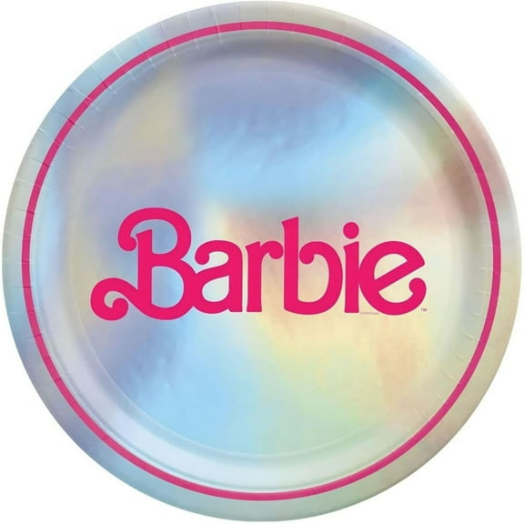 Malibu Barbie - 9 Embossed Plates (8ct)