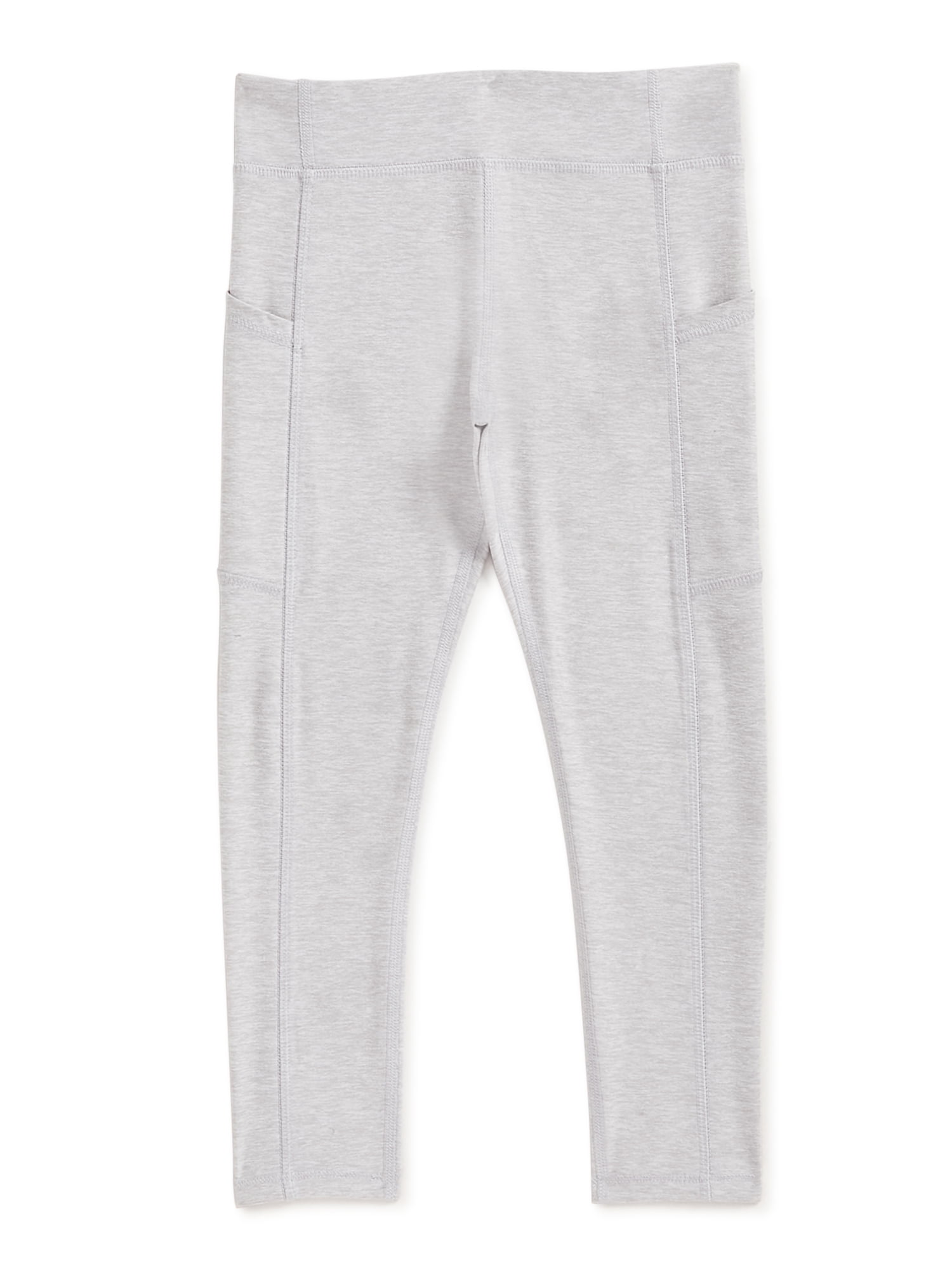 Athletic Works Mid Rise Slim-Leg Legging (Big Girls), 2 Count, 2 Pack