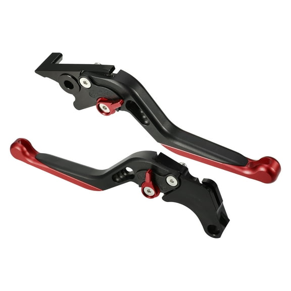 Unique Bargains Pair Motorcycle Brake Clutch Levers Adjustable Folding for Honda Monkey 125 Black