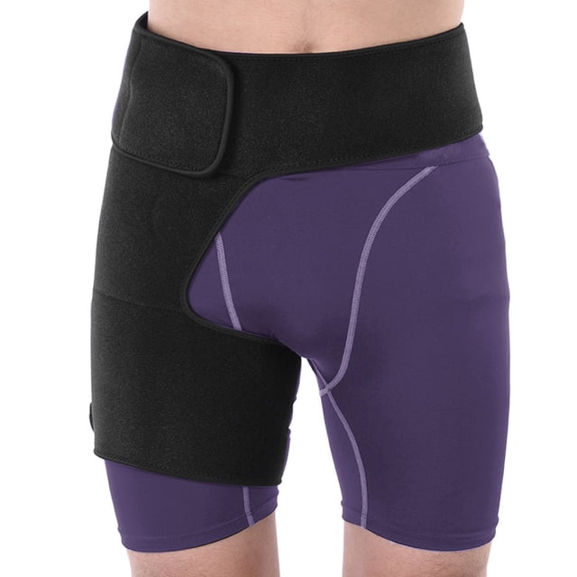 Hip Support, Hip Brace Thigh Compression Sleeve,Breathable Unisex Hip Thigh Support Brace Muscle Strain Prevention Belt Sports Protector,Sports Protector