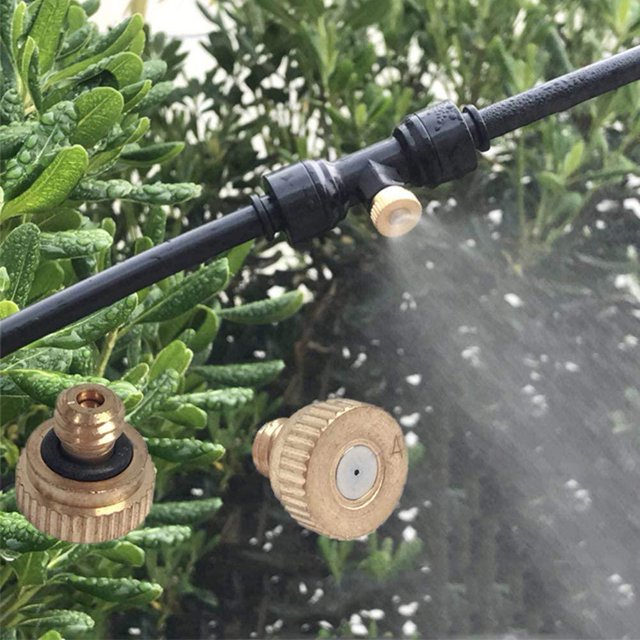 Kit en T de boquillas antiniebla portátiles de 10 uds para sistema de nebulización de Patios, niebla de agua para jardín Wdftyju Libre de BPA