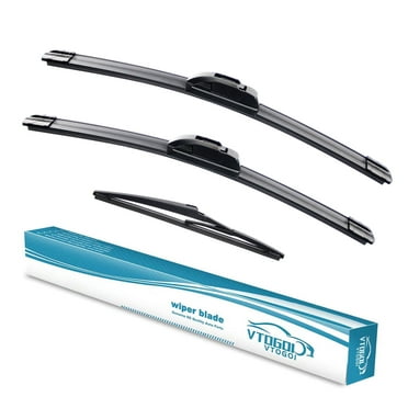3 Wipers 26" 22" 12" for Toyota Venza 2009-2016 All Weather Original Equipment Replacement Front with Rear Windshield Wiper Blades Set (Pack of 3)