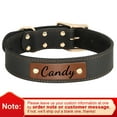 thumbnail image 2 of Didog Leather Dog Collar with Nameplate Print Pet Name & Heavy Duty Metal Buckle M-XL, 2 of 8