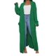 thumbnail image 1 of Cárdigan LIVECLOTH de punto trenzado verde grueso para mujer, talla S, 1 of 7