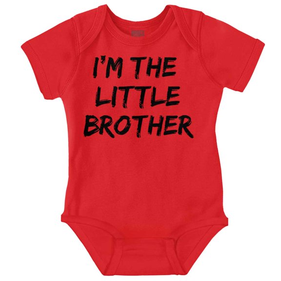 I'm the Little Brother Siblings Bodysuit Jumper Boys Infant Baby Brisco Brands 12M