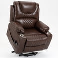 thumbnail image 6 of JUUXO Lift Chairs Collection Adult Oversized Lift Chair with Heated, Breathable Faux Leather, Solid Print, Living Room, 6 of 9