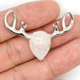 thumbnail image 5 of Natural Crystal Deer Head Pendant Chakra Quartz Stone Necklace Healing Reiki New, 5 of 6