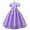 Purple, variant on LWavelet Kids Girls Sleeveless Flower Petals Tulle Dress Formal Elegant Wedding Christmas Party