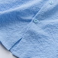 thumbnail image 5 of Yaoyar Men's Summer Fashion Casual Solid Color Short Sleeve Button Down Pocket Shirt, Smart Casual Top, Short Sleeved Collar Shirt, 5 of 8