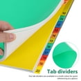 thumbnail image 3 of Pawsdot Assorted Color Plastic Insertable Dividers for Binders Clear Document Classification, 3 of 7