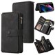thumbnail image 1 of Funda para OPPO Find X3/x3 Pro Cover Titular de la Tarjeta de Crédito a Prueba de Golpes Premium Pu Cuero Anti-arañazos Bolsillo con Cremallera - Negro, 1 of 5