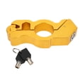 thumbnail image 4 of Bloqueo de manillar de motocicleta, empuñadura de aluminio, protección de bocina para seguridad de frenado, amarillo, 4 of 14