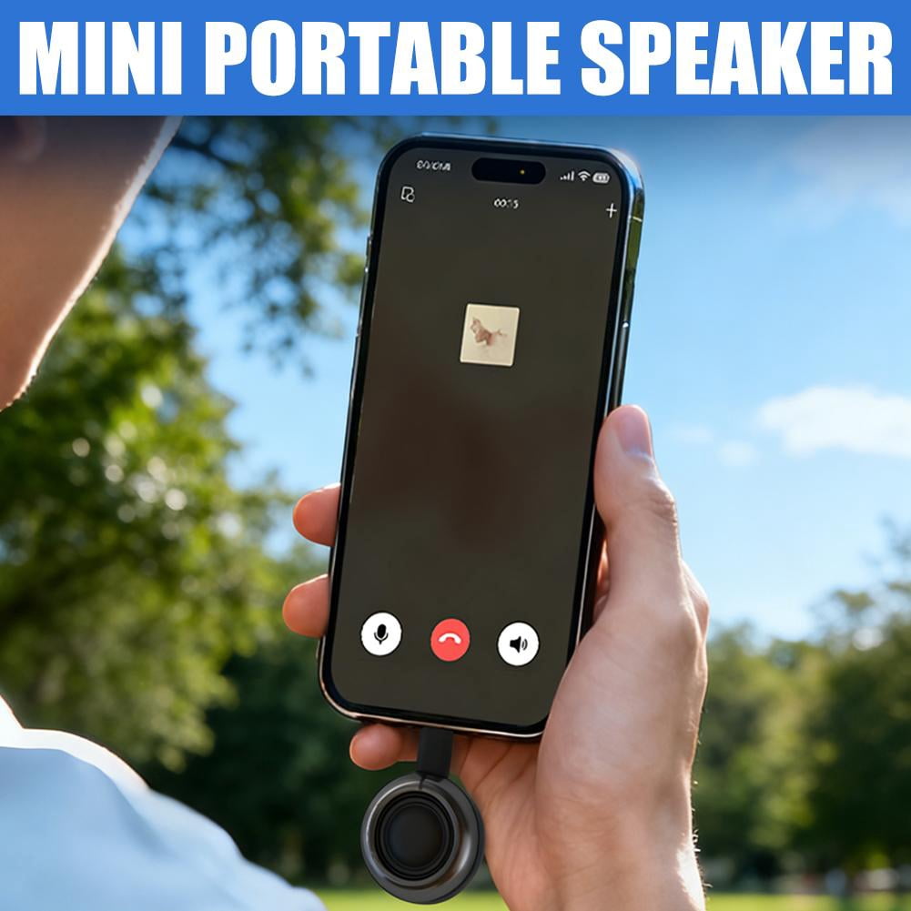 Portable Mini Type-C Speaker, Plug & Play Amplifier for Smartphones, Tablets & Laptops, Clear Sound for Music & Calls