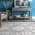thumbnail image 3 of nuLOOM Mila Tapis en Treillis de Diamants, 9' x 12', Gris, 3 of 5