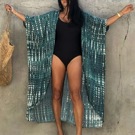 Pitauce Swimsuit Coverup for Women Open Front Beach Boho Cover up Cardigan Summer Loose Casual Resort Wear Bathing Suit on Clearance