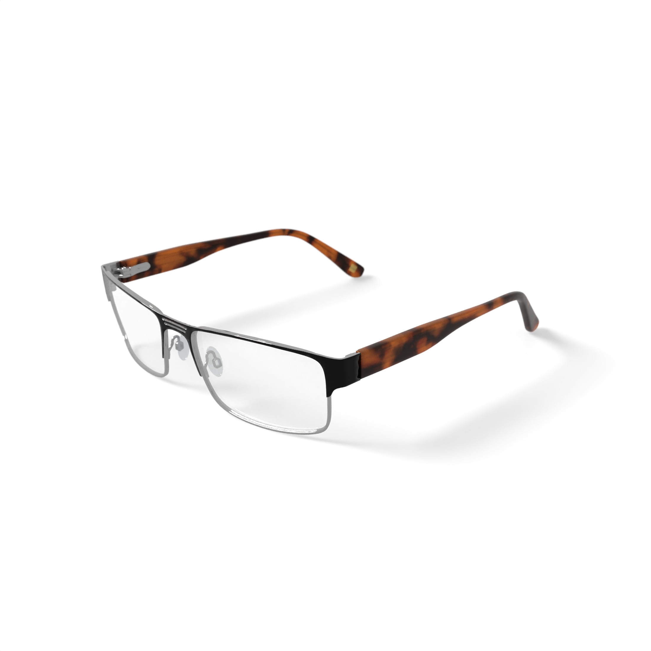 Randy Jackson Men's RJ 1055 Rectangular Prescription Eyeglasses with Case, Black/Gold