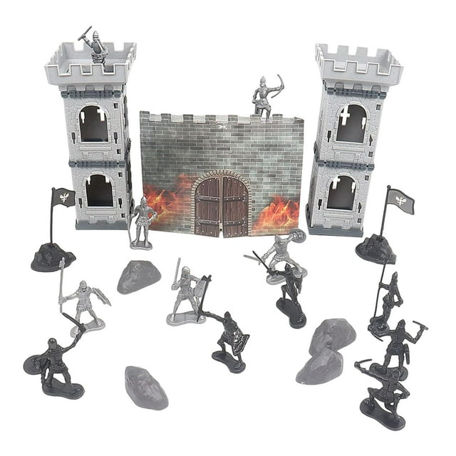 21x Castle Battle Model Set Zulema Recuerdos Turísticos Accesorios para Desarrollar Imaginaciones
