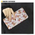 thumbnail image 6 of Renewold Faux Leather Wallet for Women, Mini Wristlet Zipper Closure Coin Bag Purse Handbag for Shopping Travel Cell Phone, Highland Cow Rose Floral Pink, 6 of 7