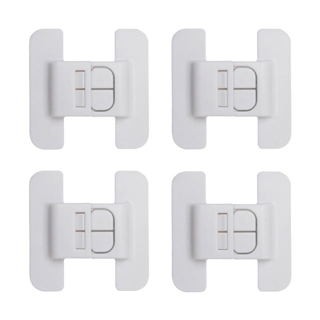 4x Locks Freezer Locks portátiles de cierre automático Puerta del refrigerador más cerca para congeladores pequeños sala de estar de dormitorio en