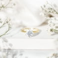 thumbnail image 4 of Rosec Jewels Certified 2 Carat Lab Grown Diamond Hidden Halo Engagement Ring - Diamond Solitaire Ring (EF-VS Grade - Ready To Gift), 10K Yellow Gold, US 12.50, 4 of 9