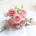 thumbnail image 3 of Zhaomeidaxi Plastic Simulation Peony Exquisite Simulation Peony Delicate Texture Artificial Flower 1 Bunch 5 Heads, 3 of 5