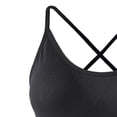 thumbnail image 4 of Umfun Women's Ribbed Scoop Neck Bralette with Open Back Detail - Thin Straps Wireless Crop Top with Removable Cups for Everyday Wear, 4 of 8