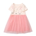 thumbnail image 1 of Qudderr Robe Princesse en Tulle Arc-en-Ciel pour Enfants 2-8 Ans Robe Imprimée pour Filles Robe d'Été en Maille pour Bébés Filles Jupe, 1 of 9