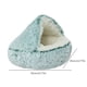 thumbnail image 3 of Cama de felpa para mascotas, cojín redondo para gatos, cesta para casa de gatos, bolsa de dormir (verde 35*35cm) Sywqhk Libre de BPA, 3 of 3