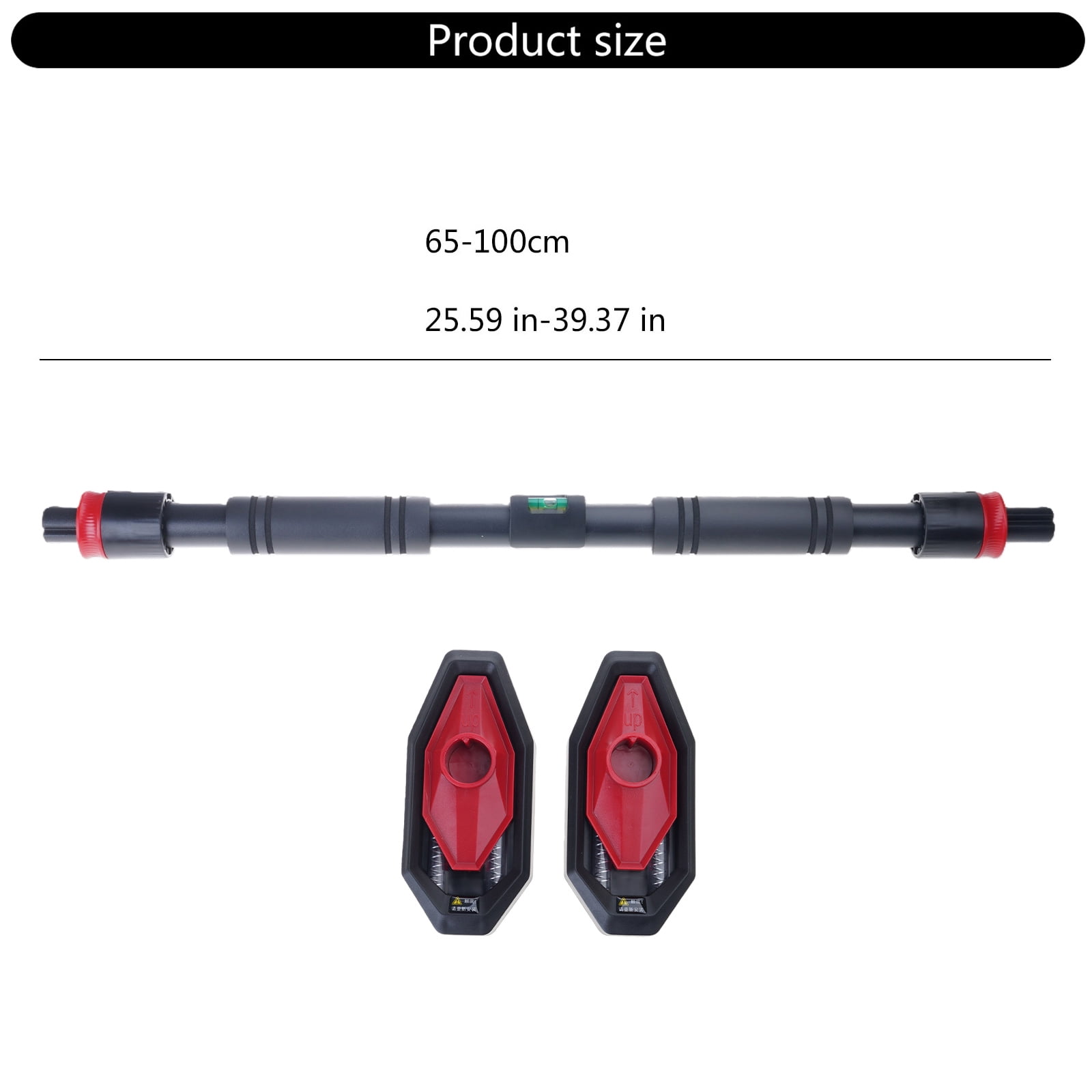 Adjustable 65-100cm Locking Mechanism Pull up Rod for Doorway Pull Up Rod Strengths Training Chin Up Rod without Screws